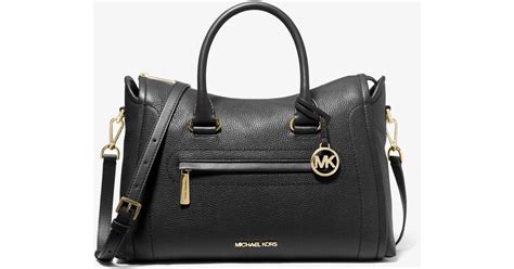 michael kors large genewa satchel pony|Michael Kors carine.